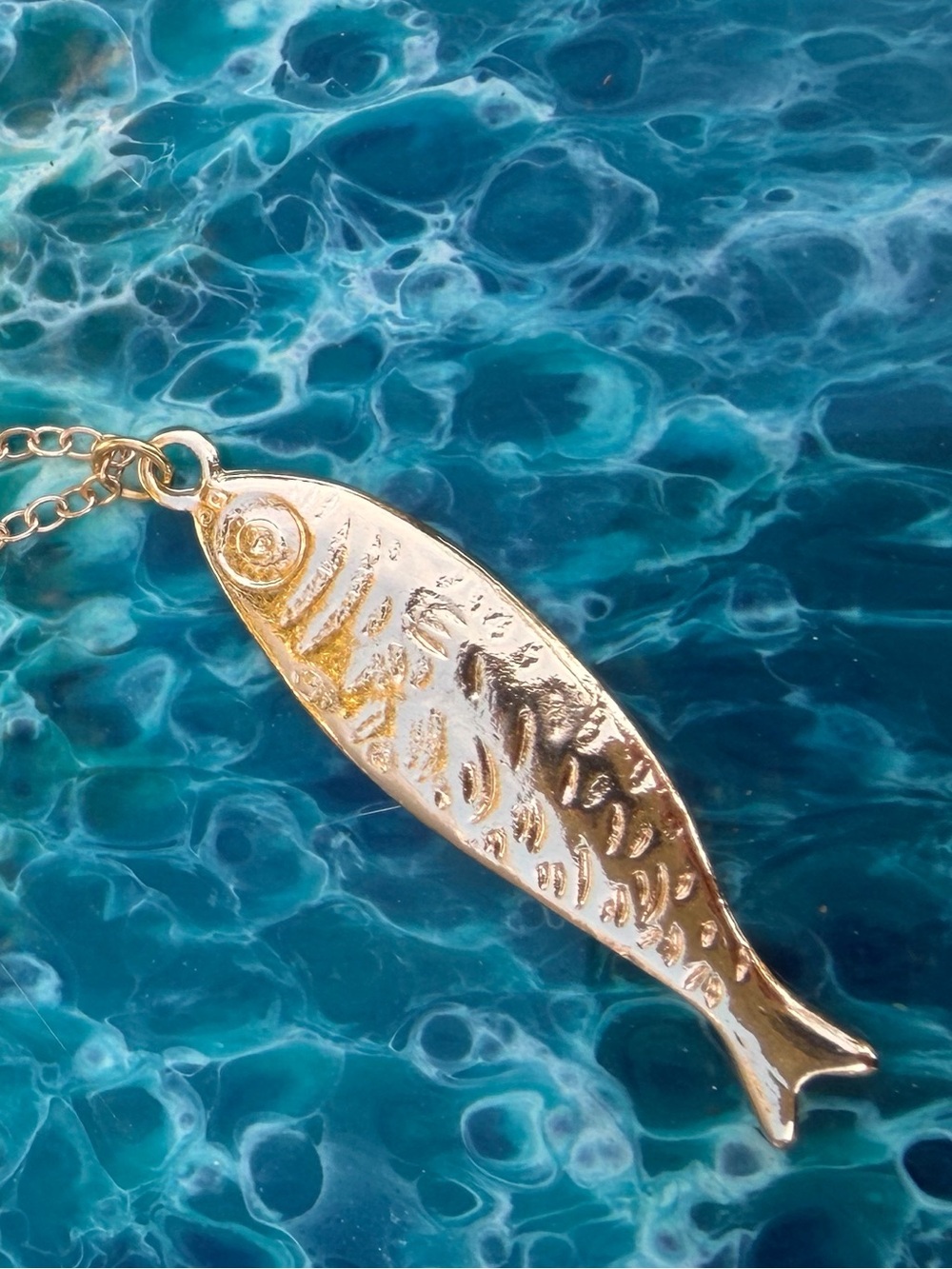 Silver Fish Pendant Necklace - Women Jewelry